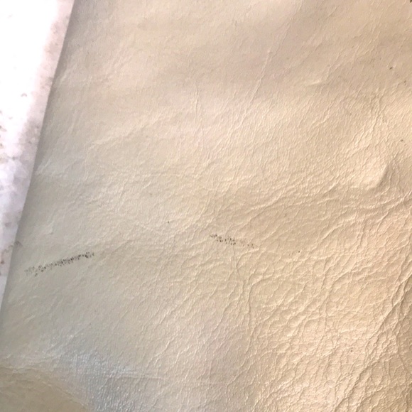 Vintage Ruth E. Saltz Cream Leather Purse - Picture 6 of 9